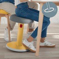 Ergonomischer Hocker Leitz Ergo Cosy Active Gelb Kunststoff