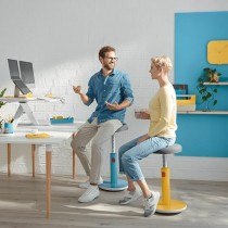 Ergonomischer Hocker Leitz Ergo Cosy Active Gelb Kunststoff
