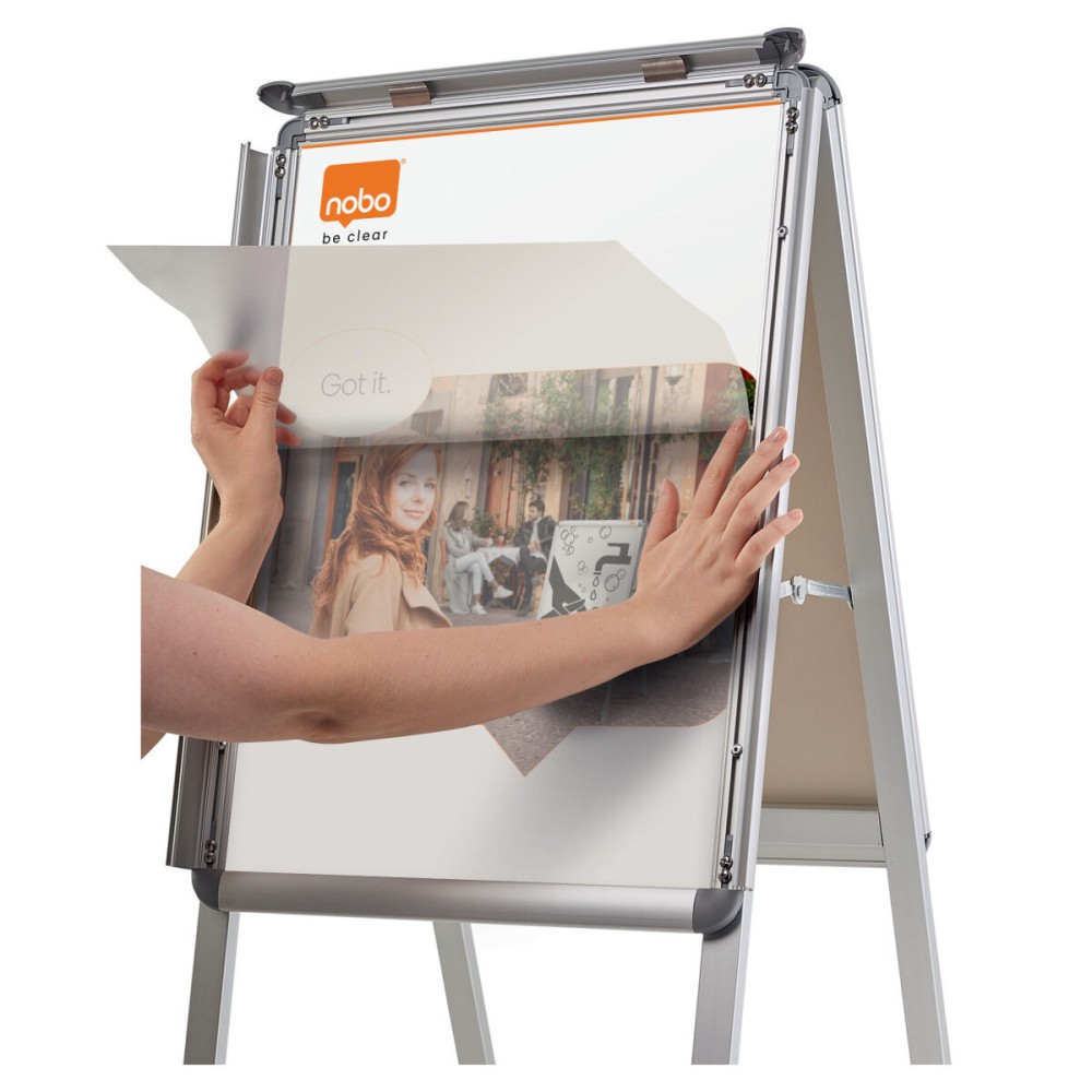 Bulletin board Nobo Aluminium polypropylene