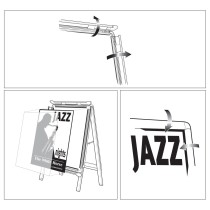 Bulletin board Nobo Aluminium polypropylene
