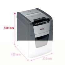 Mikroschnitt-Aktenvernichter Rexel Optimum Auto+ 100M