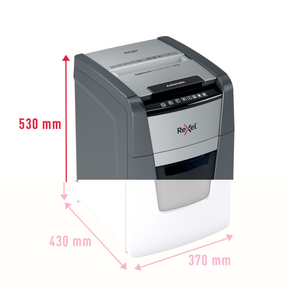 Mikroschnitt-Aktenvernichter Rexel Optimum Auto+ 100M