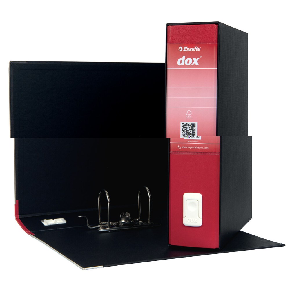 Nachfüllbarer Aktenschrank Rexel Dox 2 Rot A4 Pappe Recycelter
