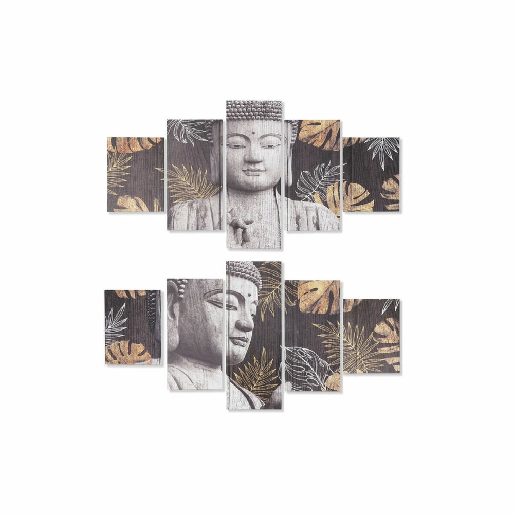 Canvas DKD Home Decor Pinewood Canvas 150 x 2 x 80 cm
