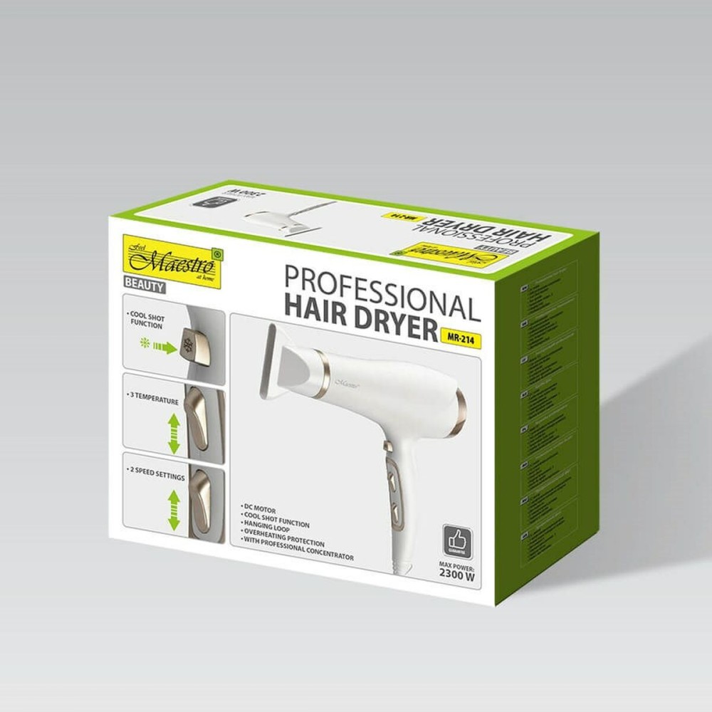 Sèche-cheveux Feel Maestro MR-214 Blanc 2300 W