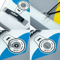 Planche de Paddle Surf Gonflable avec Accessoires Rebel RBA-4500-WH Blanc