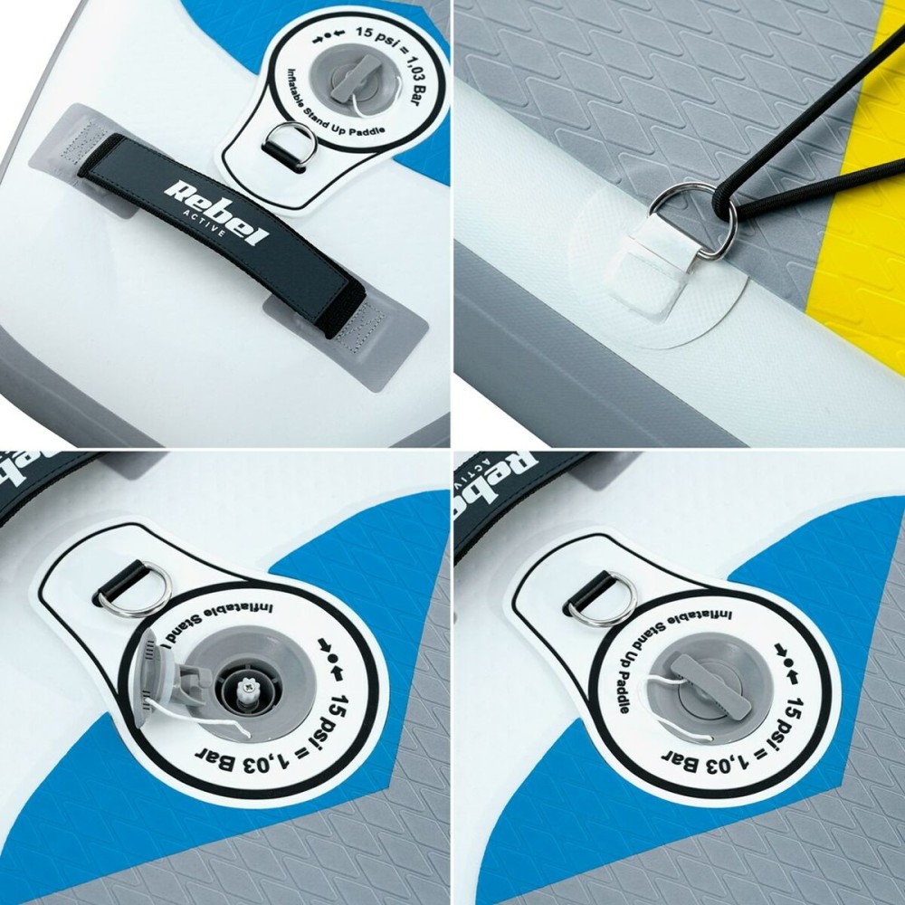 Inflatable Paddle Surf Board with Accessories Rebel RBA-4500-WH White