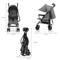 Kinderwagen Kinderkraft KSTIK000GRY0000 Grau 1 Stücke