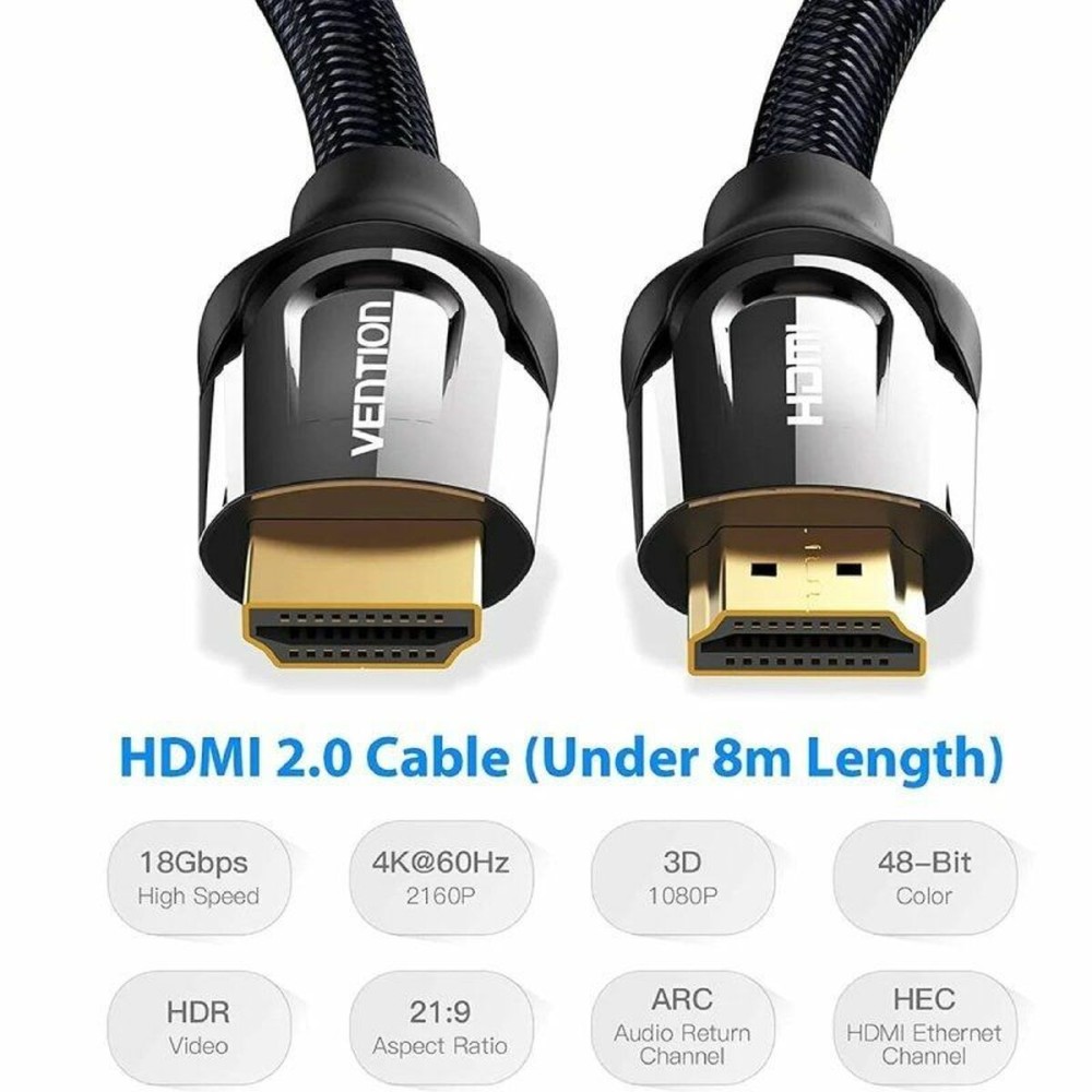 Câble HDMI Vention VAA-B05-B100 1 m Noir