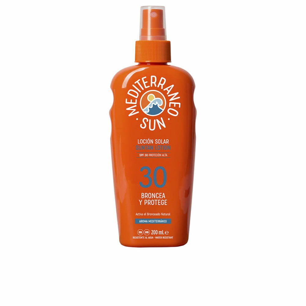 Lotion Solaire Mediterraneo Sun COCONUT MEDITERRANEO SUN Spf 30 200 ml Bronzant