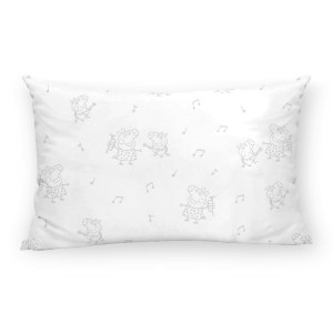 Pillowcase Peppa Pig Grey Multicolour 175 Threads 30 x 50 cm 100% cotton