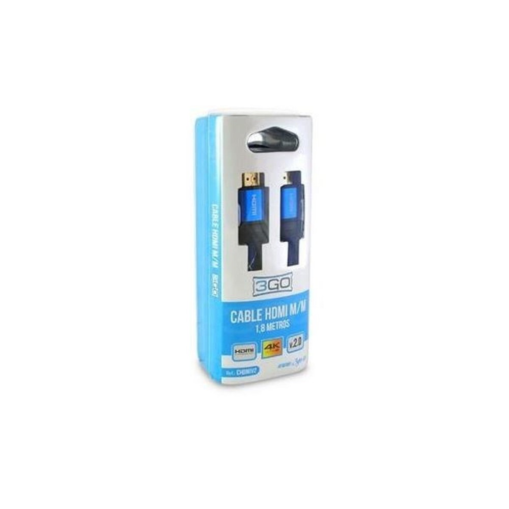 Câble HDMI 3GO CHDMIV3 1,8 m Bleu