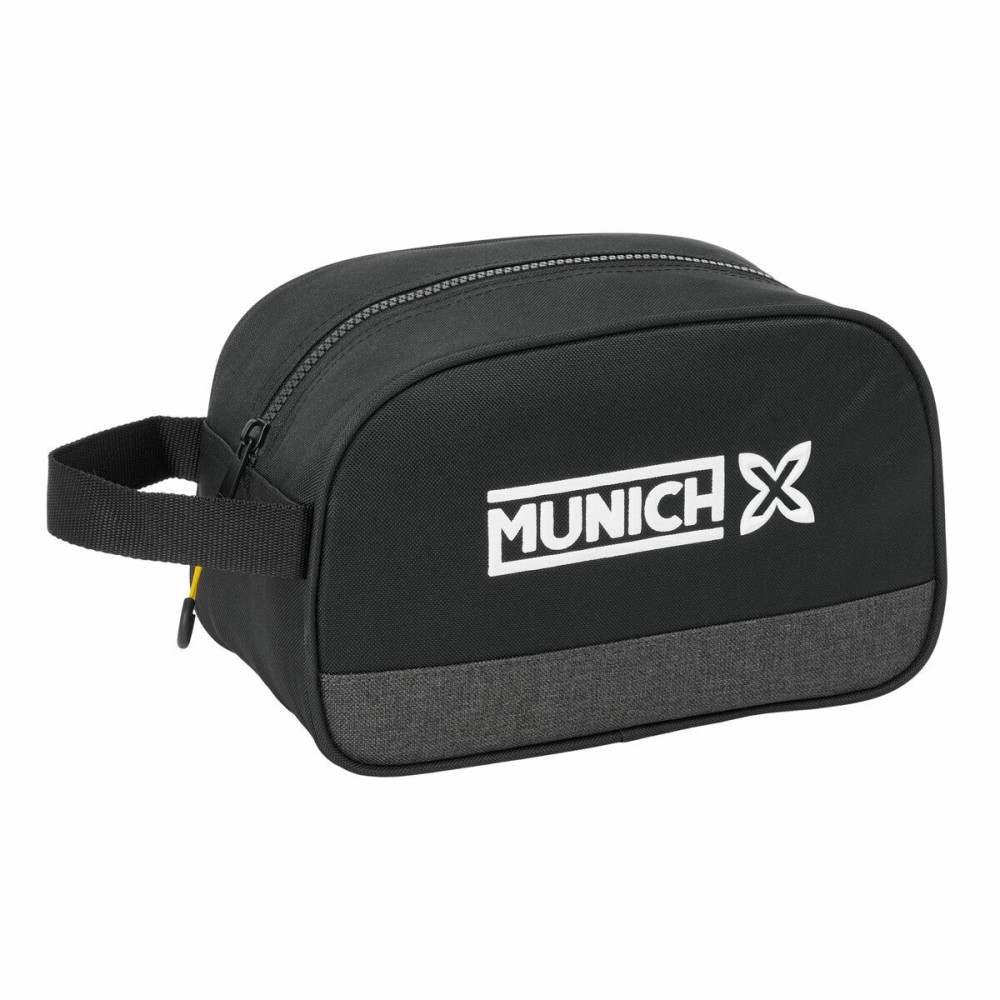 Reise-Toilettentasche Munich Topo Schwarz 26 x 15 x 12 cm