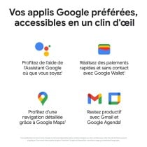Montre intelligente Google 7762997 Noir 1,2" 1,6"