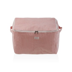 Storage Box Versa Corduroy 38 x 26 x 26 cm Pink