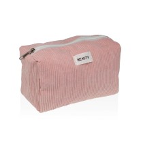 Travel Vanity Case Versa Corduroy Pink 8 x 11 x 18 cm