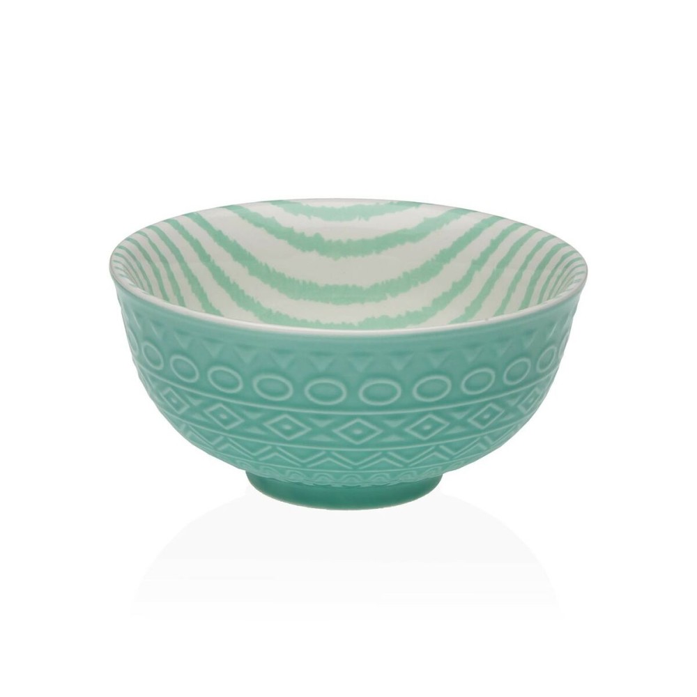 Bol pour Apéritifs Versa Turquoise Céramique Porcelaine 12,3 x 5,8 x 12,3 cm