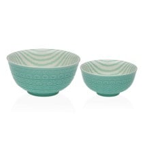 Bol pour Apéritifs Versa Turquoise Céramique Porcelaine 12,3 x 5,8 x 12,3 cm