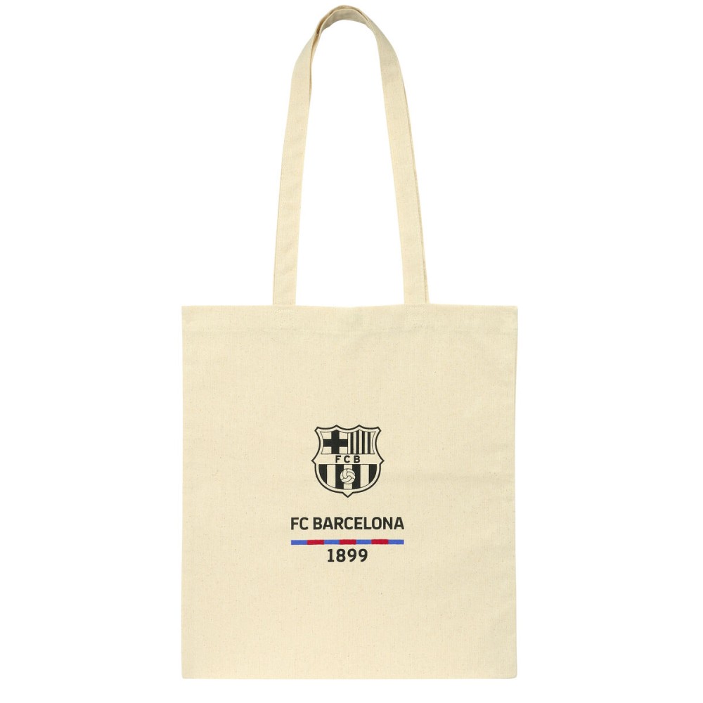 Bag F.C. Barcelona Beige Cotton