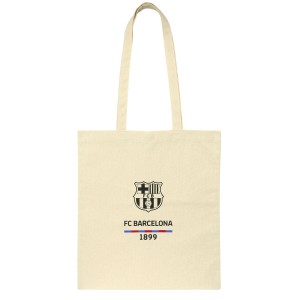 Handtasche F.C. Barcelona Beige Baumwolle