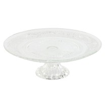 Snack tray Home ESPRIT Transparent Crystal 23 x 23 x 8 cm