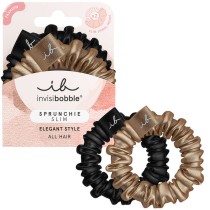 Hair ties Invisibobble Black Golden (2 Units)
