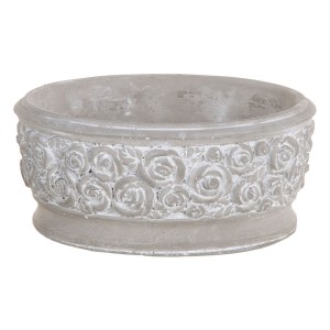 Cache-pot Gris Ciment 20,5 x 20,5 x 9 cm