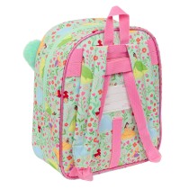 School Bag Disney Princess Bloom Green Pink 22 x 27 x 10 cm