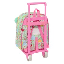 Cartable à roulettes Disney Princess Bloom Vert Rose 22 x 27 x 10 cm