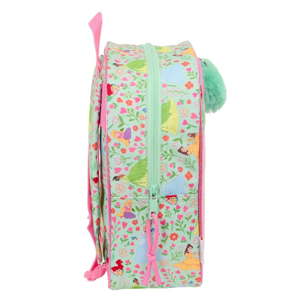 Cartable Disney Princess Bloom Vert Rose 22 x 27 x 10 cm