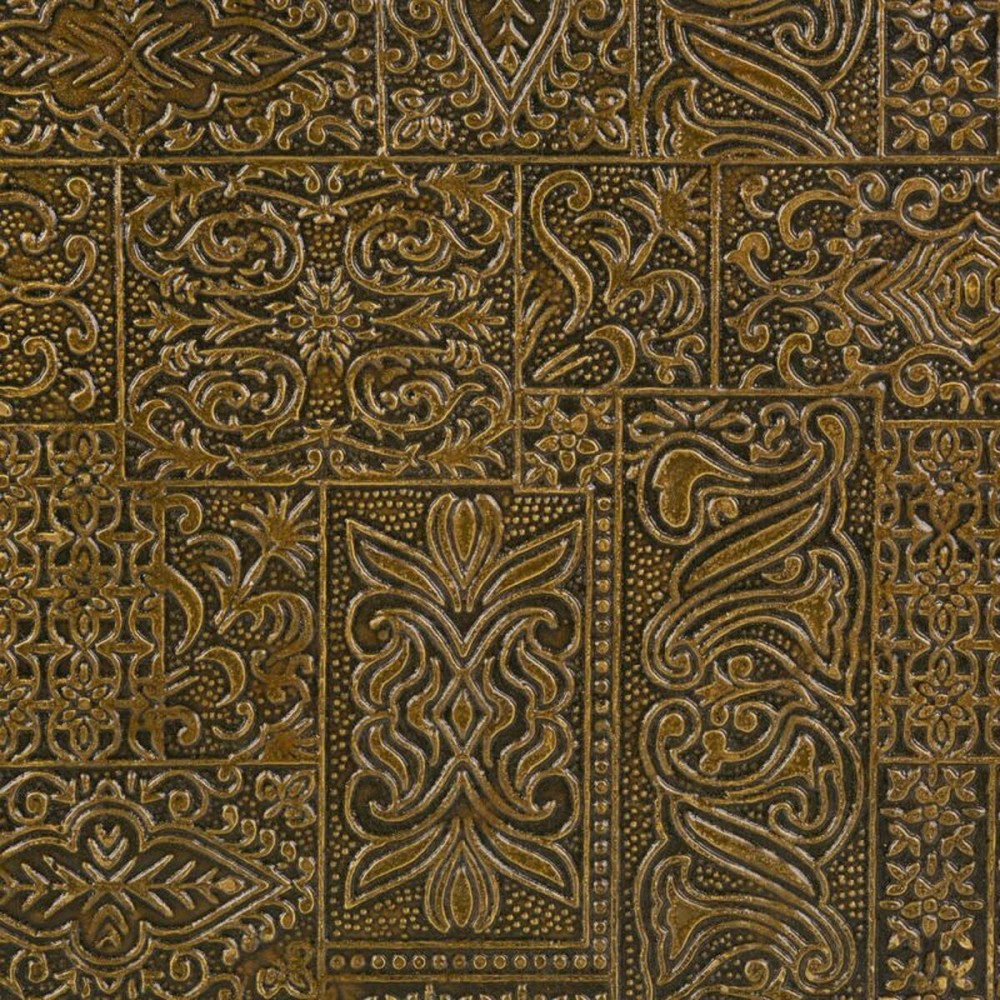 Boîte à bijoux Alexandra House Living Brun foncé Laiton Bois de manguier Bois MDF 20 x 7 x 20 cm