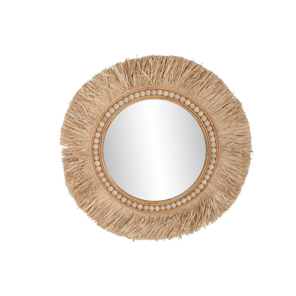 Miroir mural Home ESPRIT Naturel Tropical 80 x 4 x 80 cm