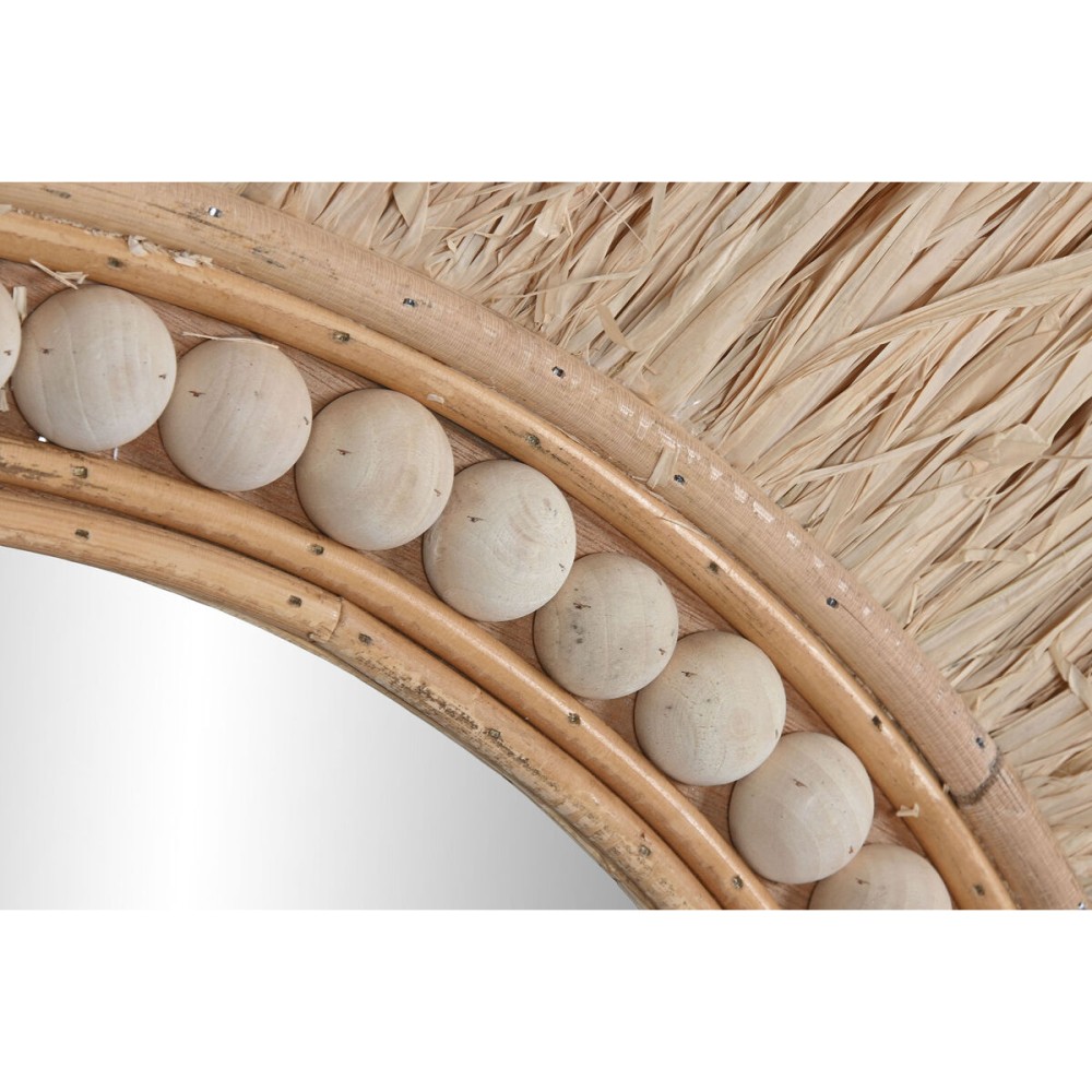 Miroir mural Home ESPRIT Naturel Tropical 80 x 4 x 80 cm