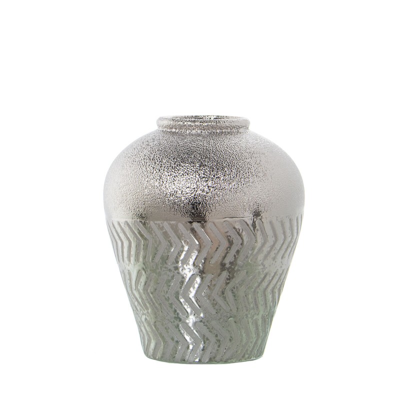 Vase Alexandra House Living Argenté Céramique 20 x 20 x 24 cm