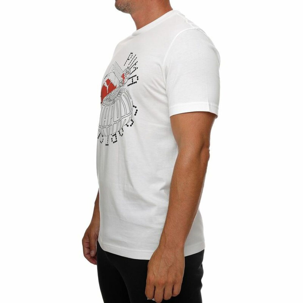 Herren Kurzarm-T-Shirt Puma Grpahics Execution Weiß