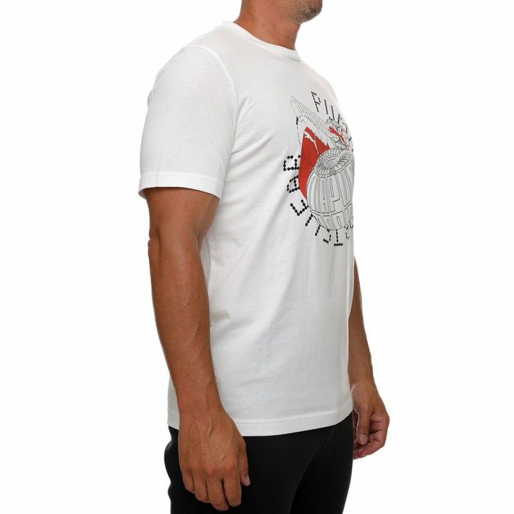 Men’s Short Sleeve T-Shirt Puma Grpahics Execution White