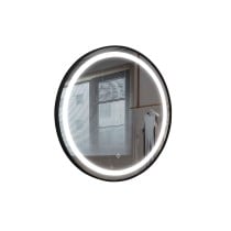Wall mirror Home ESPRIT Black Modern 80 x 2 x 80 cm