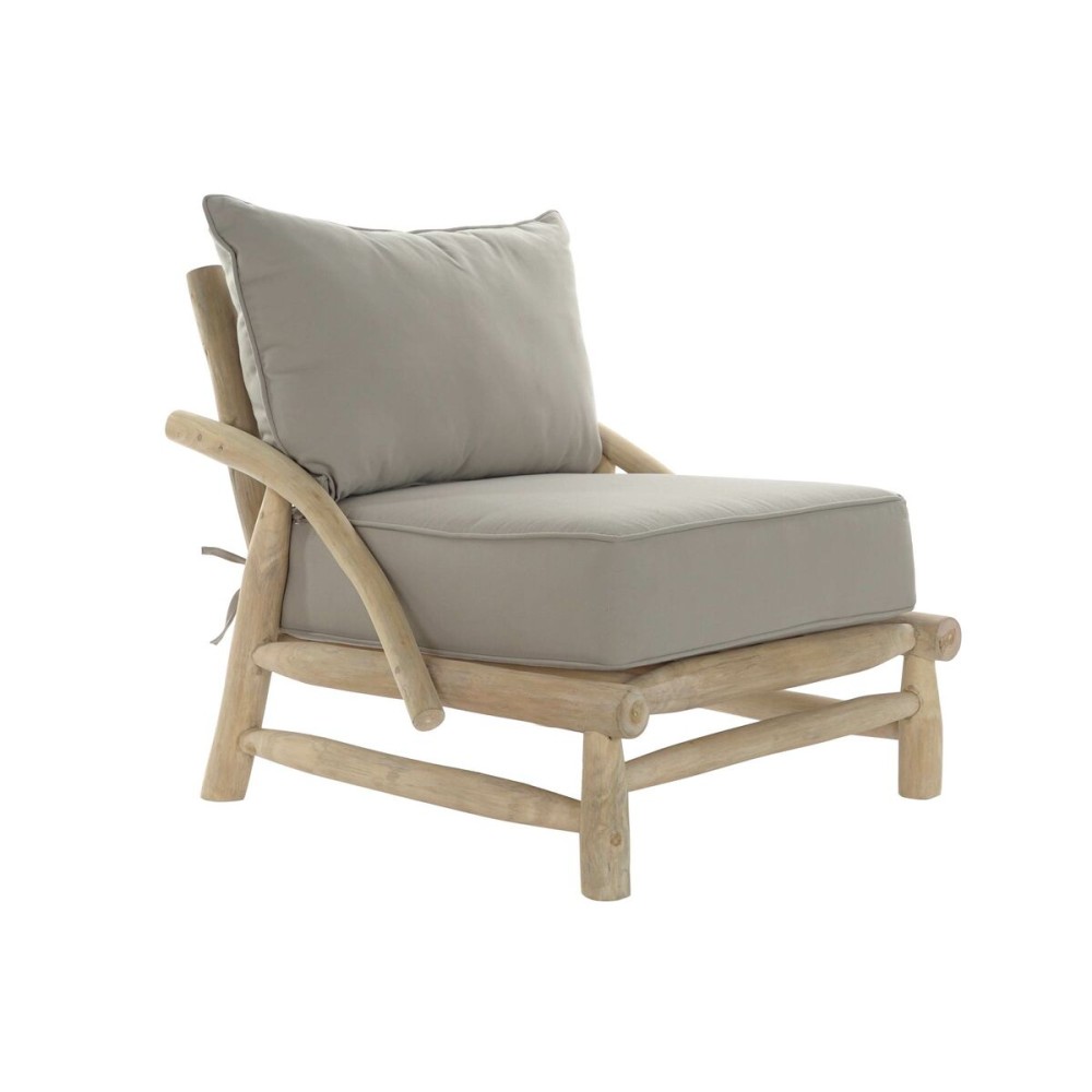 Garden sofa DKD Home Decor Natural Light grey 82 x 80 x 73 cm