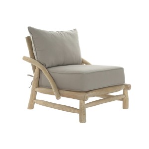 Garden sofa DKD Home Decor Natural Light grey 82 x 80 x 73 cm