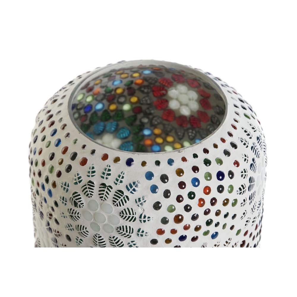 Desk lamp DKD Home Decor White Multicolour Aluminium Crystal 40 W 220 V 15 x 15 x 18 cm