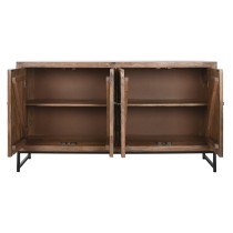Anrichte Home ESPRIT Braun Schwarz Silberfarben natürlich Mango-Holz Spiegel 150 x 38 x 80 cm
