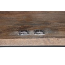Anrichte Home ESPRIT Braun Schwarz Silberfarben natürlich Mango-Holz Spiegel 80 x 38 x 80 cm