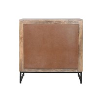 Anrichte Home ESPRIT Braun Schwarz Silberfarben natürlich Mango-Holz Spiegel 80 x 38 x 80 cm