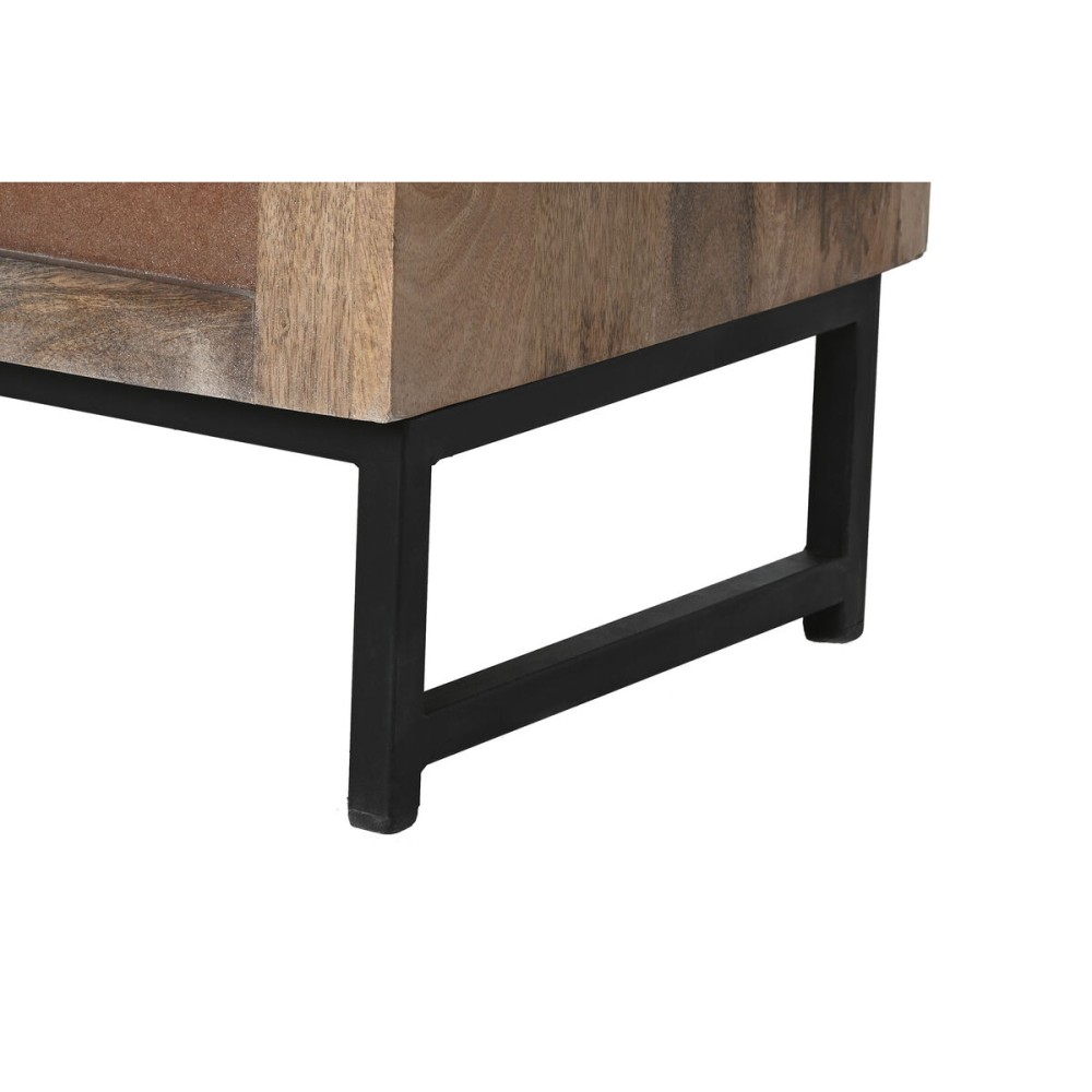 Anrichte Home ESPRIT Braun Schwarz Silberfarben natürlich Mango-Holz Spiegel 80 x 38 x 80 cm