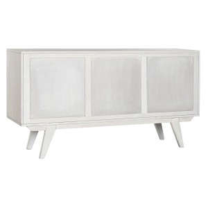 Anrichte Home ESPRIT Weiß Rattan Mango-Holz 155 x 40 x 80 cm