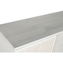 Anrichte Home ESPRIT Weiß Rattan Mango-Holz 155 x 40 x 80 cm