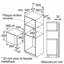 Micro-ondes BOSCH Noir 900 W 25 L
