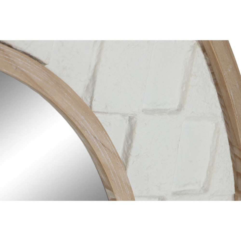 Wall mirror Home ESPRIT White Natural Scandi