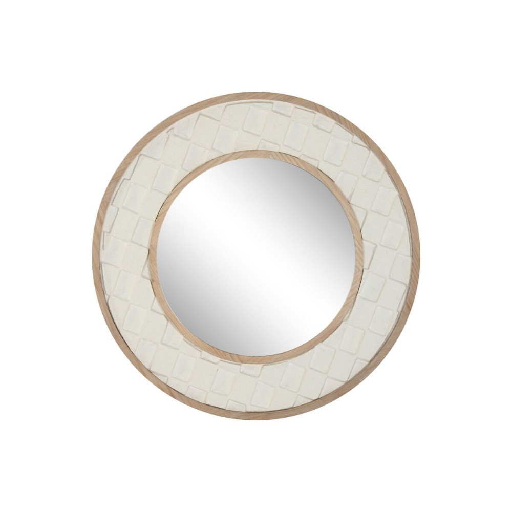 Miroir mural Home ESPRIT Blanc Naturel Scandi