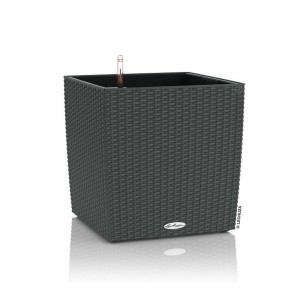 Plant pot Lechuza Black Grey polypropylene